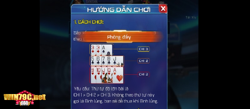 Luật chơi của Mậu Binh Win79 được hướng dẫn rất chi tiết